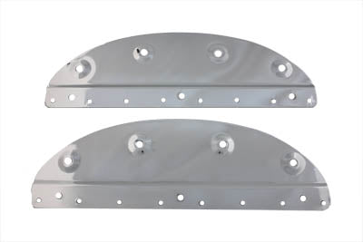 48-0176 - Chrome Saddlebag Mount Plate Set by V-Twin