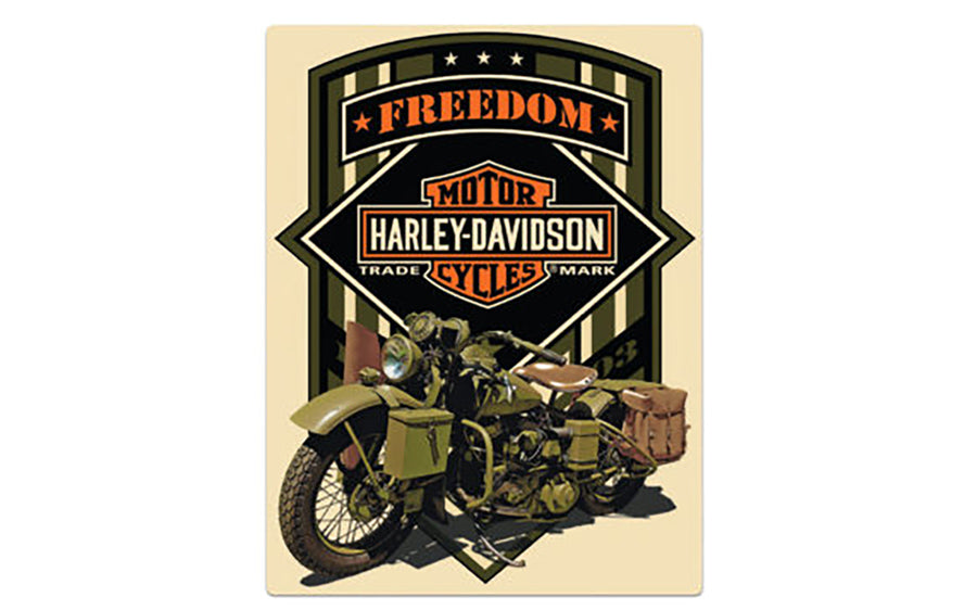 48-0210 - Freedom Green Tin Sign by V-Twin