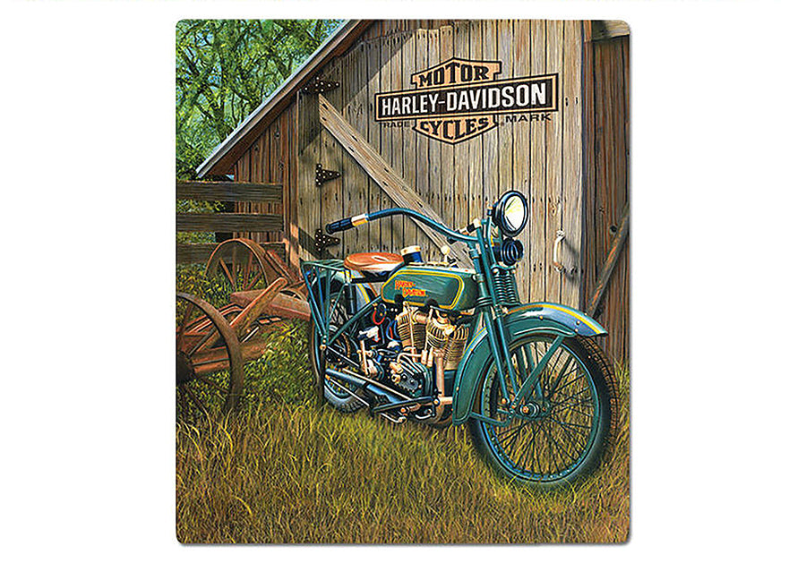 48-0211 - 1923 F-Head Twin Tin Sign by V-Twin