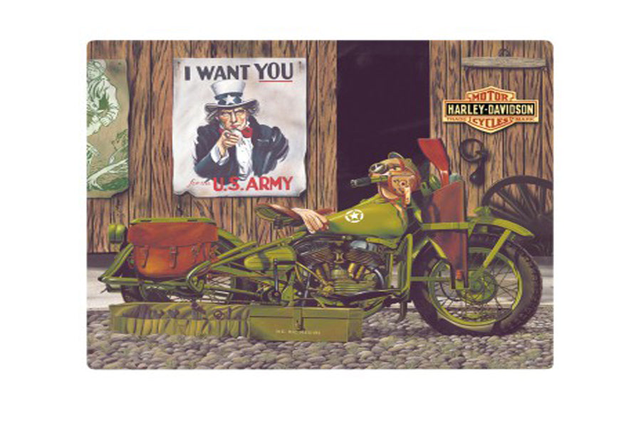 48-0217 - Freedom Riders Die-Cut Tin Sign by V-Twin