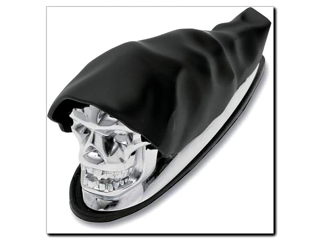 48-0249 - Chrome Skull Fender Ornament by V-Twin