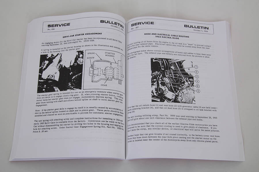 48-0320 - Factory Service Bulletin for 1957-1969 Big Twins by V-Twin