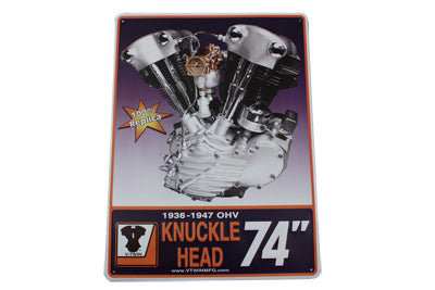 48-0470 - Knucklehead Engine Plaque by V-Twin