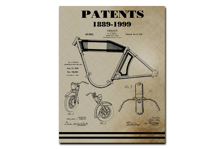 48-0482 - Motorcycle Engine Patent Book by V-Twin
