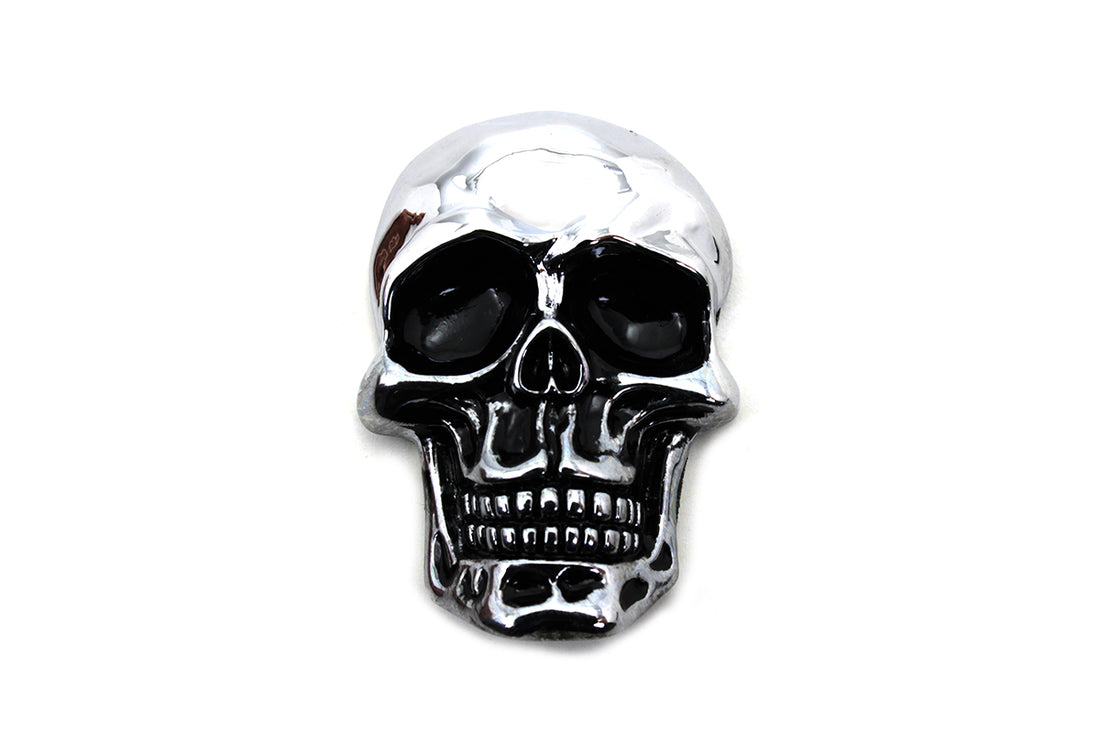 48-0495 - Pewter Skull Emblem by V-Twin