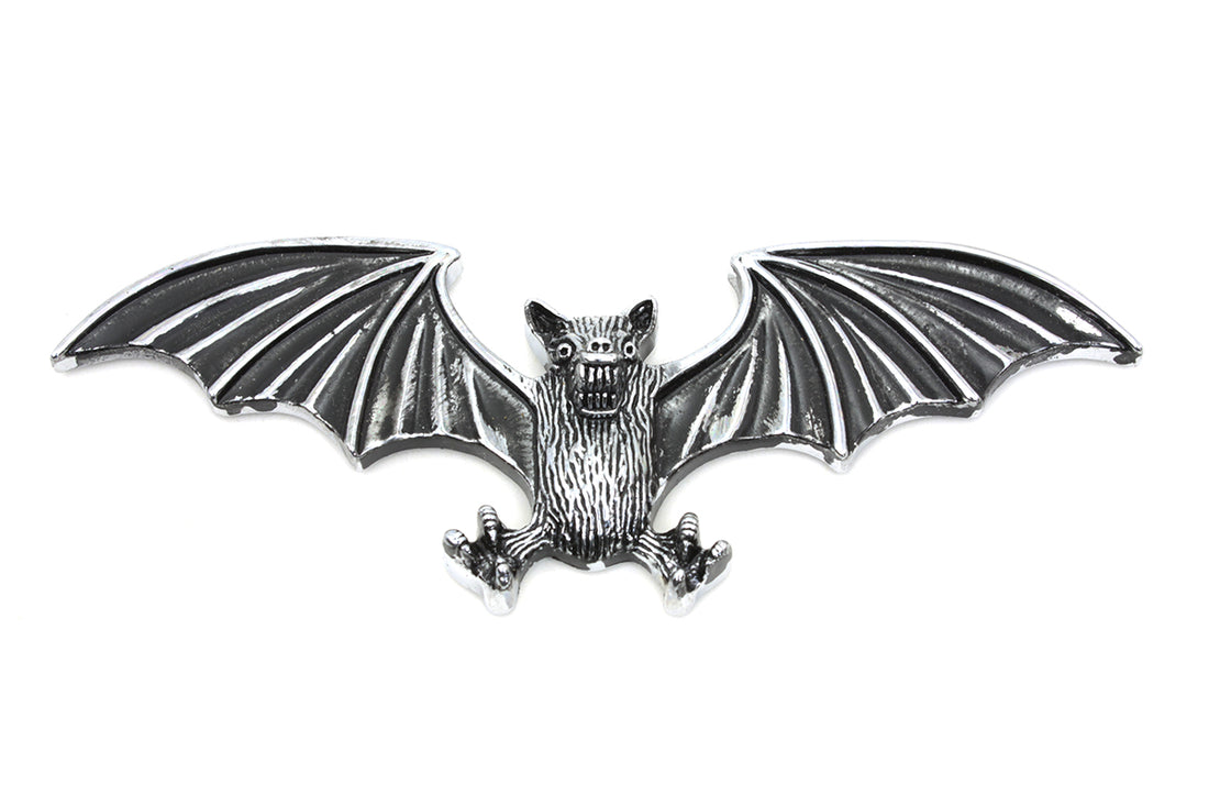48-0497 - Pewter Bat Wing Emblem by V-Twin