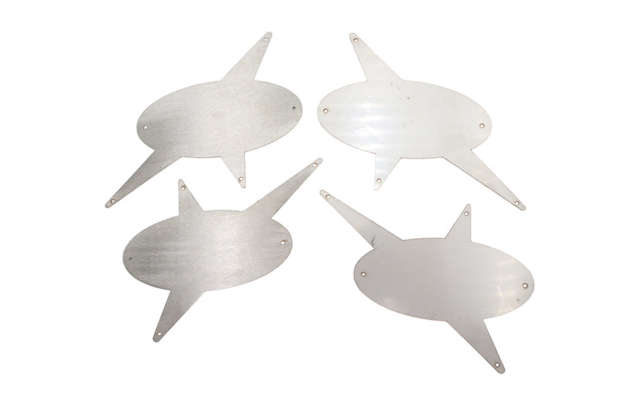 48-0542 - Stainless Steel Saddlebag Trim Set by V-Twin
