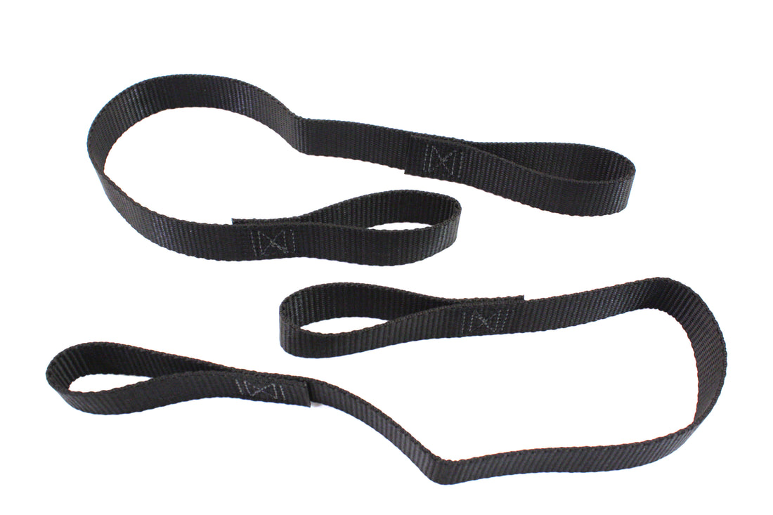 48-0650 - Black Nylon Tie Down Assist 12 inch x 1 inch by V-Twin
