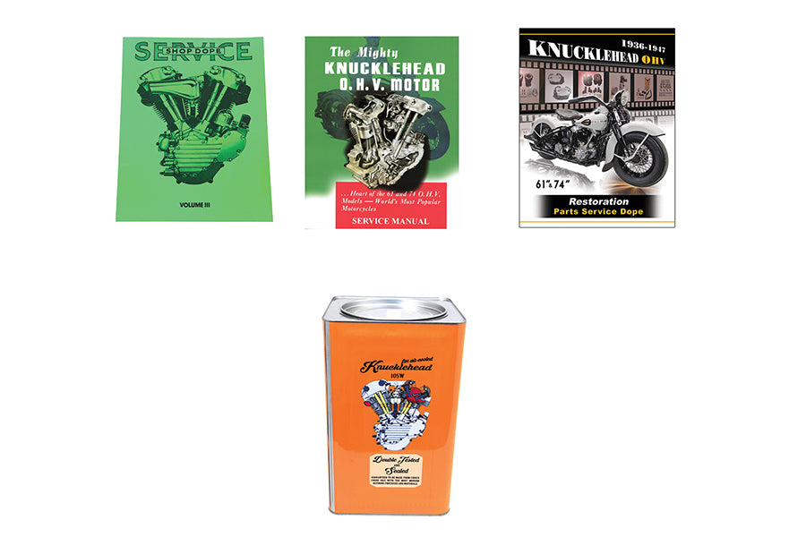 48-0885 - Knucklehead Manual Set by V-Twin