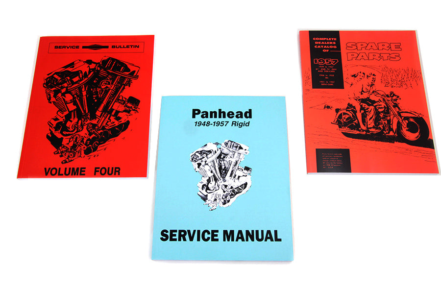 48-0943 - 1948-1957 Panhead Book Set by V-Twin