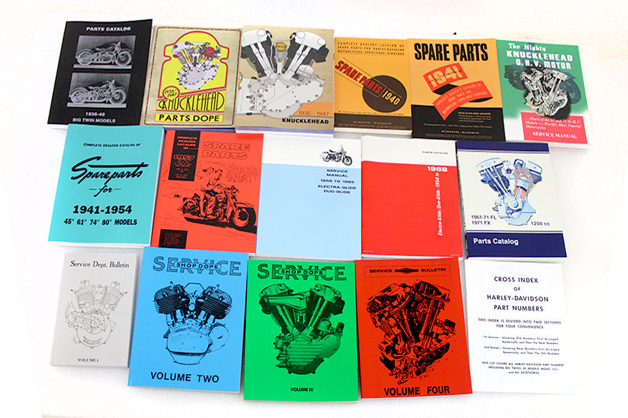 48-1065 - Big Twin Part & Service Manual Library Set by V-Twin