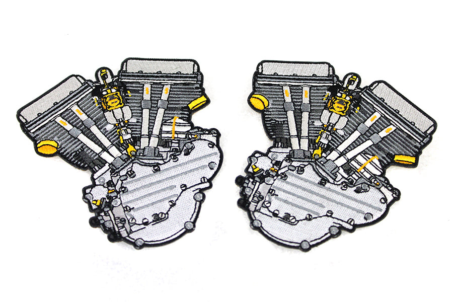 48-1167 - Panhead Motor Patch Set by V-Twin