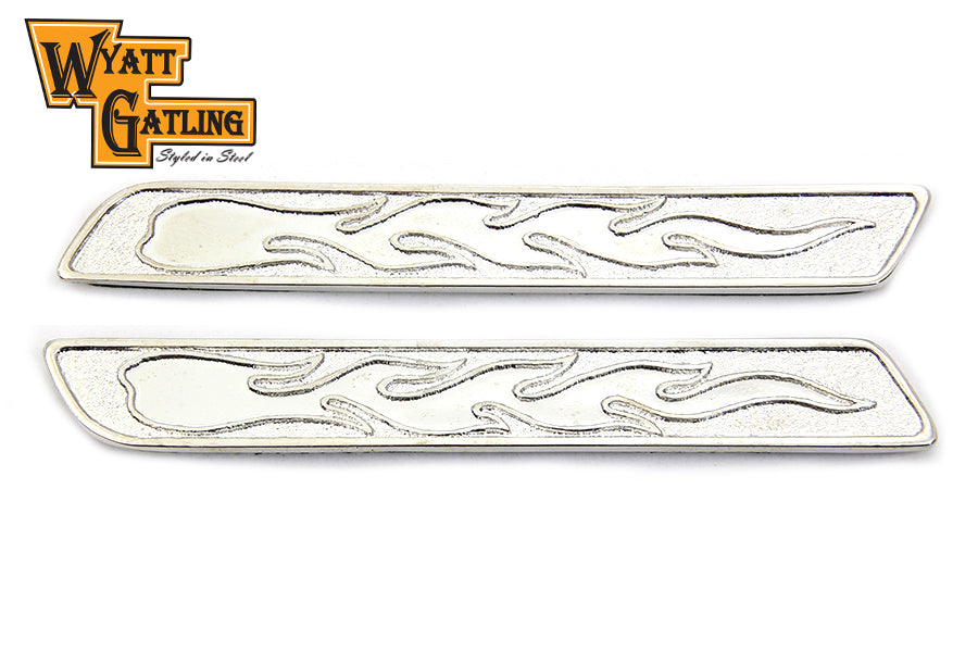 48-1197 - Wyatt Gatling Saddlebag Face Plate Insert by V-Twin