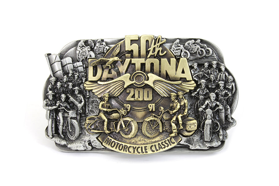 48-1371 - 50th Daytona Belt Buckle by V-Twin