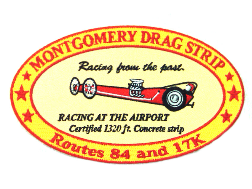 48-1493 - Montgomery Drag Strip Patches by V-Twin