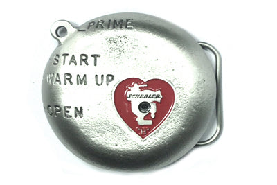 48-1509 - Shebler Round Belt Buckle by V-Twin