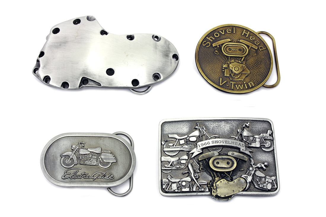 48-1521 - V-Twin Shovelhead Series Belt Buckle Set by V-Twin