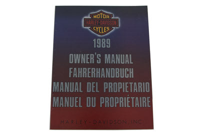 48-1578 - OE Factory Service Manual for 1989 Big Twin International by OE