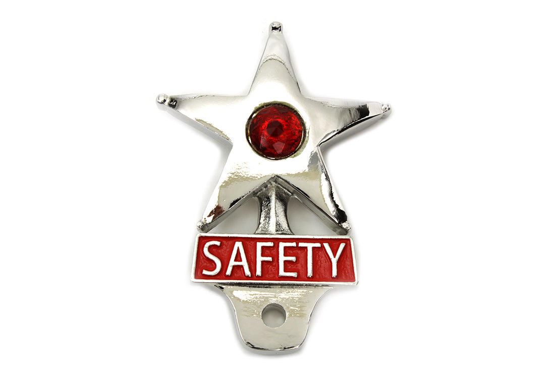 48-1608 - Safety License Plate Topper with Reflector by V-Twin