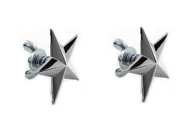 48-1656 - Chrome Decorative Star Stud Set by V-Twin