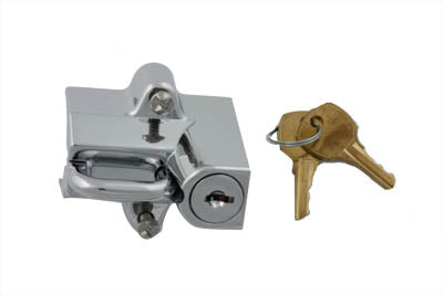 48-1732 - Chrome Helmet Lock by V-Twin