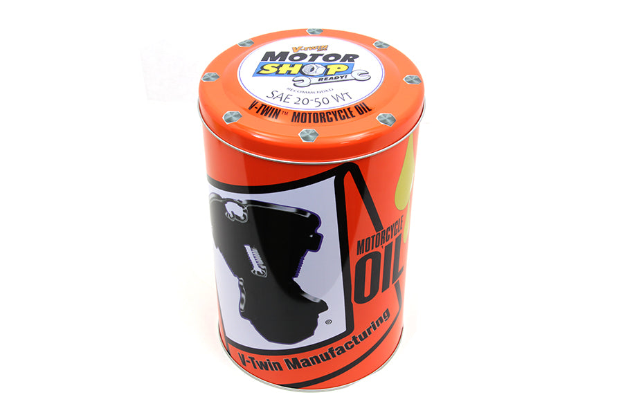 48-1801 - 1.5 Gallon V-Twin Round Oil Can by V-Twin