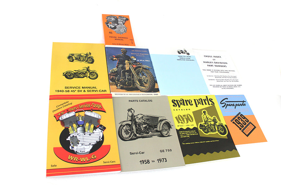 48-1809 - 45 WL/G Manual Library Set by V-Twin