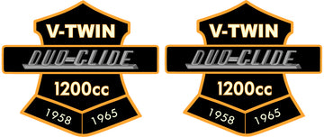 1958-1965 Style Duo Glide Patches