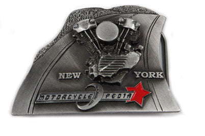 48-1892 - Motorcyclepedia Belt Buckle by V-Twin