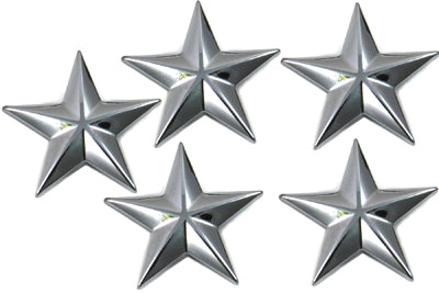 48-1893 - Chrome Decorative Star Studs by V-Twin