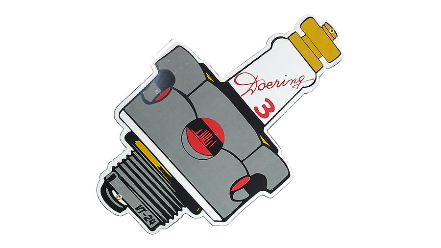 Doering Spark Plug Porcelain Sign