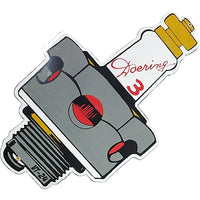 Doering Spark Plug Porcelain Sign