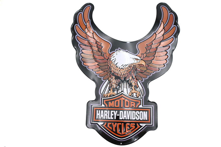 48-2027 - Harley Davidson Bar & Shield Eagle Tin Sign by OE