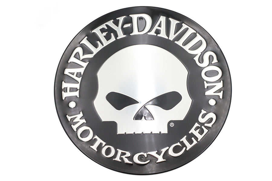 48-2030 - Harley Davidson Skull Tin Sign by OE