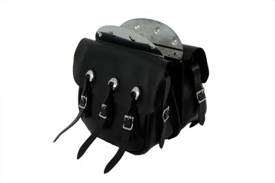 48-3121 - Replica Black Leather Saddlebag Set by Pac-Kit