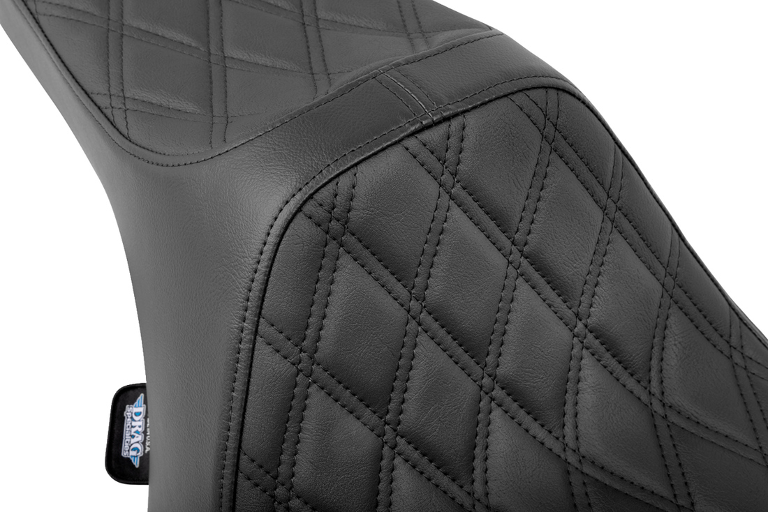 DRAG SPECIALTIES SEATS Predator III Seat - Double Diamond - Black - FLT/FLH '23-'24 4686B