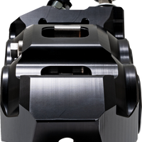 PERFORMANCE MACHINE (PM) Caliper - 137 X 4B - Right - Black Anodized with Clear Bore Caps 0053-2958-MC