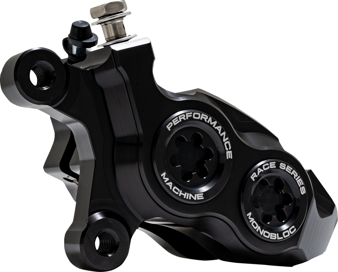 PERFORMANCE MACHINE (PM) Caliper - 137 X 4B - Left - Black Anodized with Black Bore Caps 0053-2957-MB