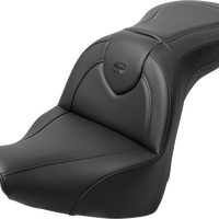 SADDLEMEN RoadSofa™ Seat - with Backrest - Black Stitch - FXBR/S '18-'20 818-31-187BR