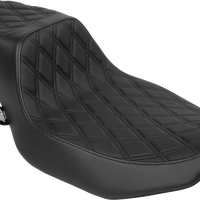 DRAG SPECIALTIES SEATS Performance Predator 2-Up Seat - Vinyl - Black Double Diamond Stitch - FLHX/FLTR '23-'24 4691B