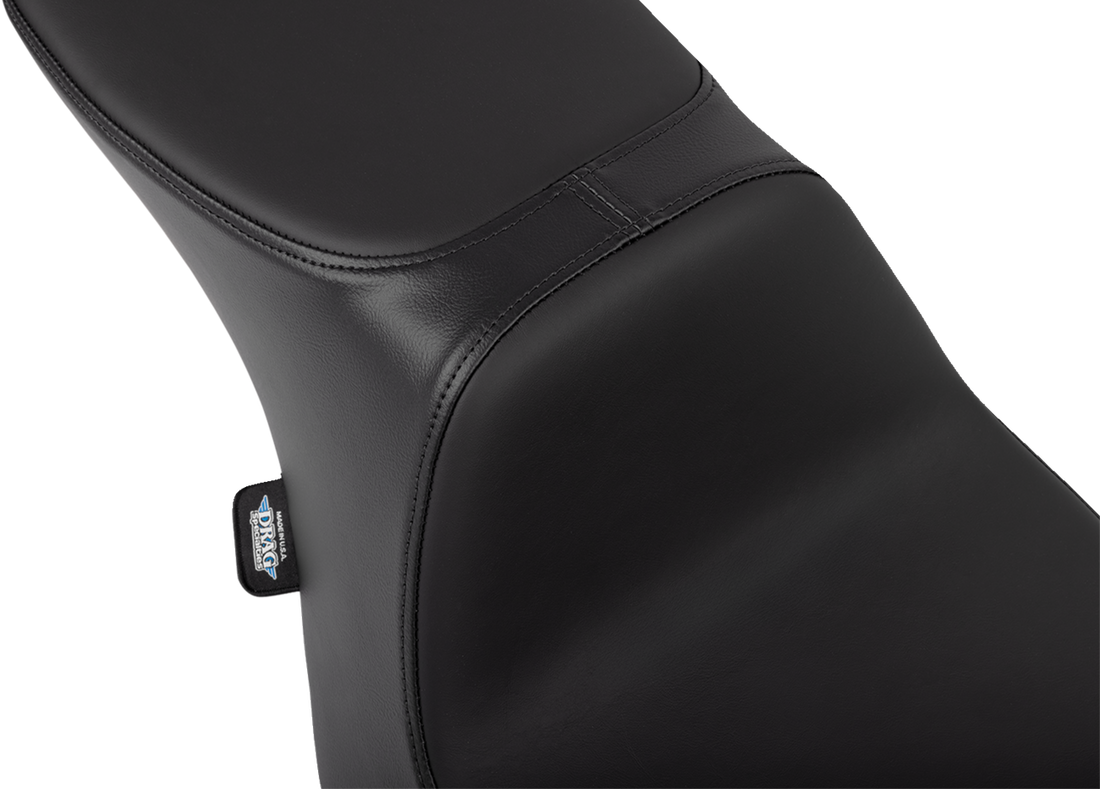 DRAG SPECIALTIES SEATS Predator 2-Up Seat - Solar Leather - Smooth - w/o Backrest - FLT/FLH '23-'24 4692E