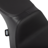 DRAG SPECIALTIES SEATS Predator 2-Up Seat - Solar Leather - Smooth - w/o Backrest - FLT/FLH '23-'24 4692E