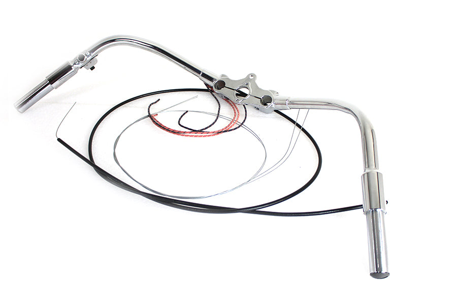 49-0032 - Spring Fork Handlebar Assembly Chrome by V-Twin