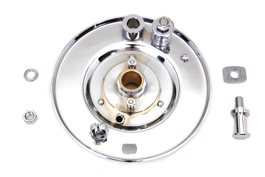 49-0041 - Front Brake Backing Plate Chrome by V-Twin