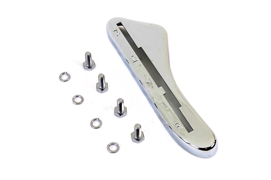 49-0111 - Chrome 3 Speed and Reverse Left Side Tank Hand Shifter Gate by V-Twin