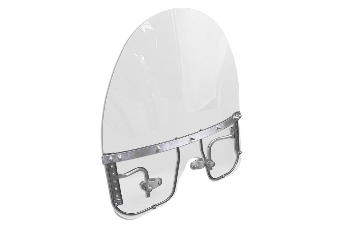 49-0250 - Windshield Kit Non-Detachable Clear by V-Twin
