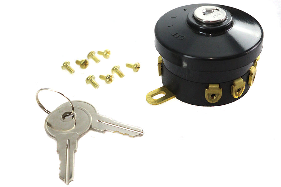 49-0253 - Replica Indian Ignition Switch with 2 Keys by V-Twin