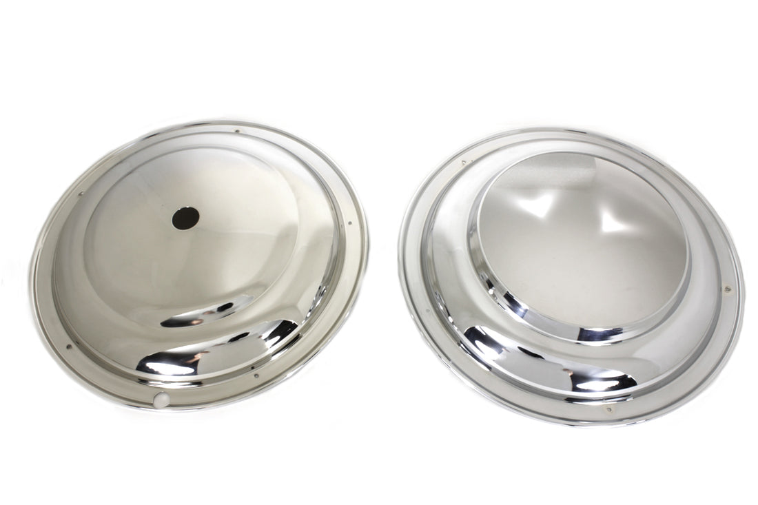 49-0299 - 16  Star Hub Wheel Cover Set Chrome by V-Twin