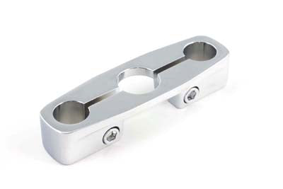 49-0315 - Chrome Plated Inline Triple Tree by V-Twin