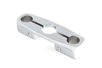49-0315 - Chrome Plated Inline Triple Tree by V-Twin